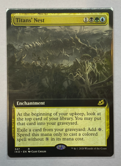 MTG - Ikoria: Lair of Behemoths - Titans' Nest - Extended Art - NM - Image 1