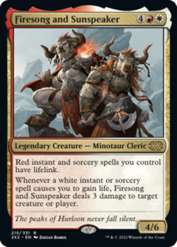 1x Firesong and Sunspeaker Near Mint MTG Magic - Kid Icarus - - Image 1