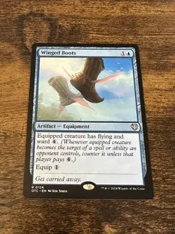 1x Winged Boots - Commander: Outlaws of Thunder Junction - MTG - NM - Image 1