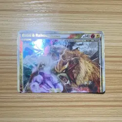 Entei & Raikou Legend Ultra Rare Holo 90/95 Unleashed Pokemon TCG English - Image 1