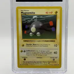 Pokemon Card Magnemite 53/102 Shadowless Base Set 1999 CGC 6 - Image 2