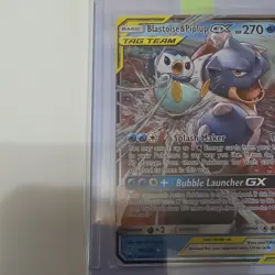 Pokemon TCG Blastoise & Piplup GX TAG TEAM Holo Ultra Rare 38/236 270 HP - Image 3