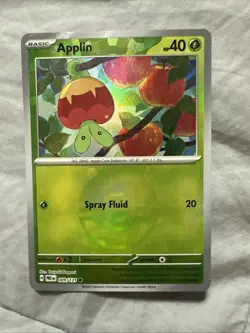 Pokemon TCG Applin 009/131 Prismatic Evolutions Pokeball Holo - Image 1