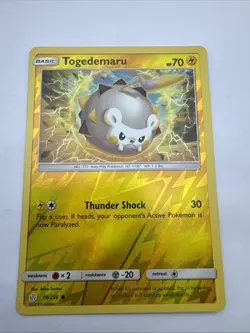Togedemaru 74/236 Cosmic Eclipse Reverse Holo Common Pokemon Card - NM/M - Image 1