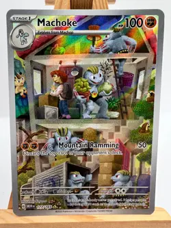 Pokemon TCG - S&V 151 - 177/165 Machoke - Illustration Rare - LP/EX - Image 1