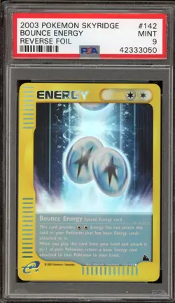 Pokemon Bounce Energy Skyridge Reverse Holo #142 PSA 9 Mint - Image 1