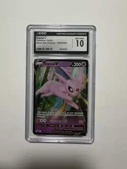 Espeon V Pokemon 2022 Black Star Promos #SWSH201 - CGC 10 - Image 1