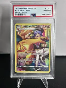 PSA 10 Charizard Full Art TG03 2022 Pokemon Lost Origin Trainer Gallery GEM MINT - Image 1