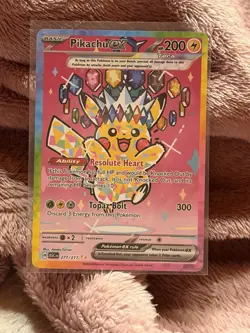 Pokemon Pikachu 277/217 Ascended Heroes Secret Rare Rainbow Holo - Image 1