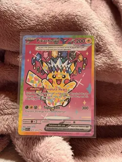 Pokemon Pikachu 277/217 Ascended Heroes Secret Rare Rainbow Holo - Image 3