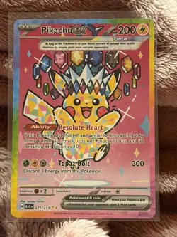 Pokemon Pikachu 277/217 Ascended Heroes Secret Rare Rainbow Holo - Image 4