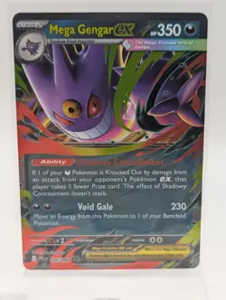 Mega Gengar ex 056/094 Double Rare Phantasmal Flames Pokemon NM - Image 1