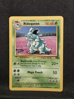 Vintage Pokemon TCG - Jungle - Unlimited Nidoqueen 23/64 Regular: NM- - Image 1