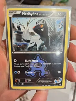 Team Aqua’s Poochyena 16/34 Double Crisis 2015 French NM Non-Holo Pokemon TCG - Image 1