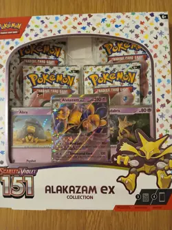 Pokemon 151 Alakazam Ex Collection Box, Sealed - Image 1