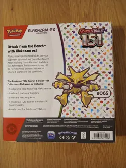 Pokemon 151 Alakazam Ex Collection Box, Sealed - Image 3