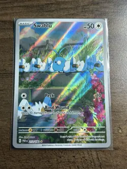 Pokemon TCG - Swablu 213/182 (Illustration Rare) Paradox Rift - NM - Image 1