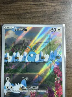 Pokemon TCG - Swablu 213/182 (Illustration Rare) Paradox Rift - NM - Image 3