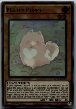 Melffy Puppy Super Rare Rise of the Duelist ROTD-EN019 LP - Image 1