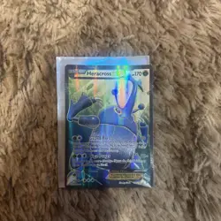 Pokemon Heracross EX 105/111 Furious Fists XY Full Art Ultra Rare Card - Image 1