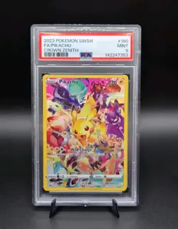 Pokemon Pikachu TCG Crown Zenith Holo Card 160/159 Secret Rare PSA 9 - Image 1