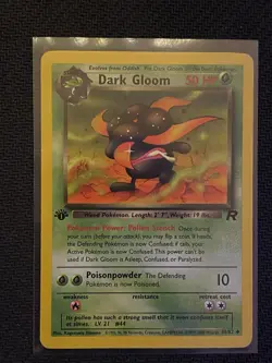 Pokemon Dark Gloom 1st Edition Card 36/82 - Image 1