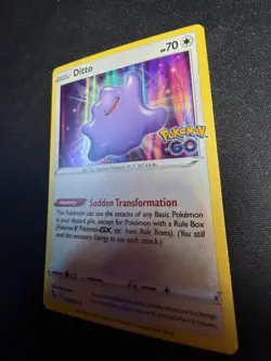 Ditto 053/078 Holo Rare Pokemon GO Pokemon TCG Card NM - Image 3