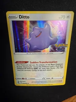 Ditto 053/078 Holo Rare Pokemon GO Pokemon TCG Card NM - Image 5