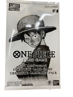 One Piece Card Game 3rd Anniversary Treasure Campaign Promo Pack ENGLISH - Image 1