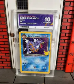 Pokemon Card Graded - Celebrations Dark Gyarados #8 Holo Classic Collection - 10 - Image 1