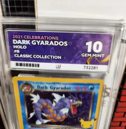 Pokemon Card Graded - Celebrations Dark Gyarados #8 Holo Classic Collection - 10 - Image 2