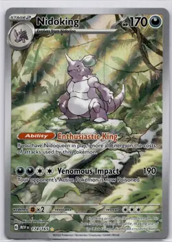 Nidoking Illustration Rare 174/165 SV Pokemon 151 2023 English-NM Card - Image 1