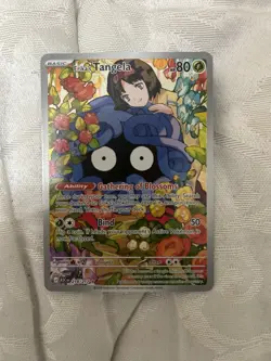 Pokemon Erika's Tangela Full Art Holo Card 218/217 Ascended Heroes Basic - Image 1