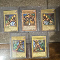 Yu-Gi-Oh! TCG Exodia the Forbidden One Complete 5 Card Holo Vintage Set English - Image 1