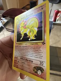 Pokemon TCG Brock's Ninetales Unlimited Holo Rare Card Gym Challenge 3/132 NM! - Image 4