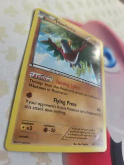 Hawlucha 63/111 XY Holo Rare Furious Fists Pokemon LP Tcg Card - Image 2