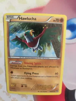 Hawlucha 63/111 XY Holo Rare Furious Fists Pokemon LP Tcg Card - Image 3