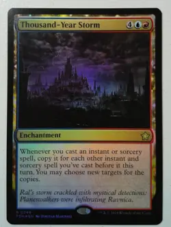 Thousand-Year Storm *FOIL Rare* Magic MtG x1 Foundations - Image 1