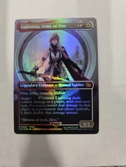 Lightning, Army of One (0320) (Borderless) Final Fantasy Foil - Image 1