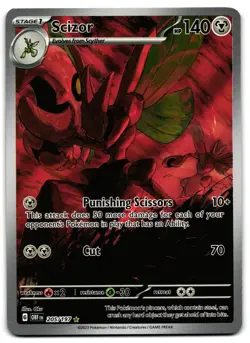 Scizor 205/197 - 🌊 Obsidian Flames Illustration Rare Pokemon TCG 🖤 - LP - Image 1