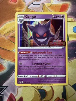 Pokemon Gengar SWSH241 Black Star Promo Lost Origin Prerelease STAMP NM - Image 1