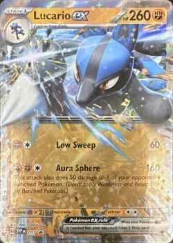 Lucario ex 017 Holo Promo Scarlet & Violet Promo Pokemon Lightly Played - Image 1