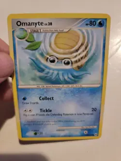 Pokemon Card TCG Omanyte Arceus 70/99 Regular Common Nintendo - Image 1