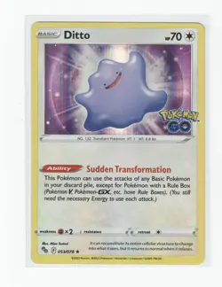 Ditto 053/078 Pokemon GO Holo NM - Image 1