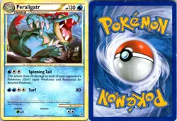 Feraligatr 25/95 Rare Call of Legends Pokemon Moderately Played - Image 3