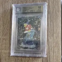 Pokemon TCG Magikarp 080/073 Sv1a Triplet Beat Art Rare Holo Japanese Beckett 10 - Image 3
