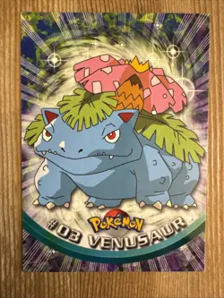 Venusaur #03 Topps Series 2 Non Holo Blue Logo Pokemon TCG NM - Image 1