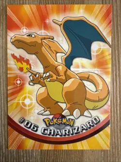 Pokemon Charizard #06 Non Holo Topps 1999 TV Animation Edition LP - Image 1