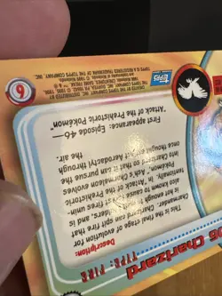 Pokemon Charizard #06 Non Holo Topps 1999 TV Animation Edition LP - Image 3