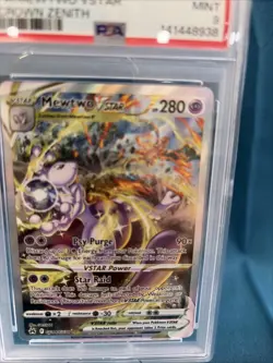 PSA 9 2023 POKEMON SWORD AND SHIELD CROWN ZENITH FULL ART/MEWTWO VSTAR GG44 - Image 5